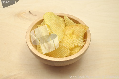 Image of Detailed but simple image of potato chips