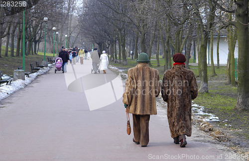 Image of Two women in furs