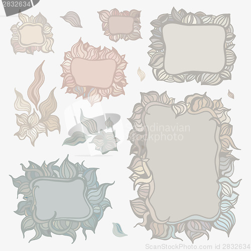 Image of Set of ornamental frames.