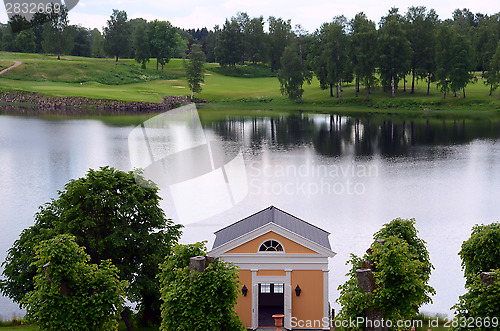 Image of Bogstad lake seen from Bogstad Manor