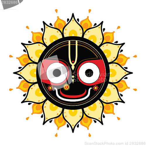 Image of Jagannath. Indian God of the Universe.