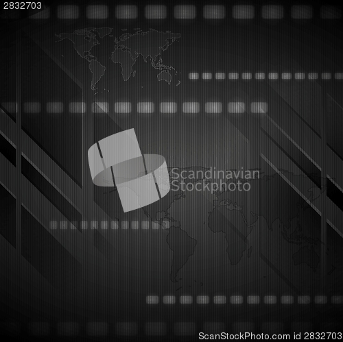 Image of Dark hi-tech vector background