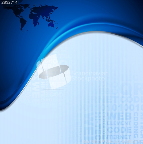 Image of Wavy vector tech design