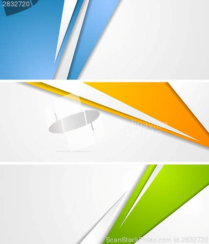 Image of Abstract tech corporate banners