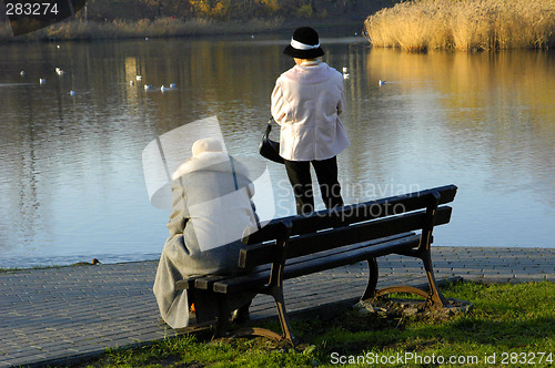 Image of Two women in the park