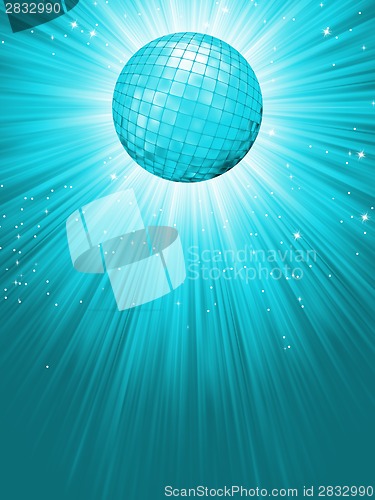 Image of Party Banner with Disco Ball. EPS 8