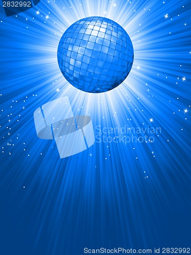 Image of Party Banner with Disco Ball. EPS 8