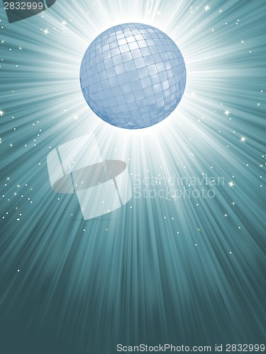 Image of Party Banner with Disco Ball. EPS 8