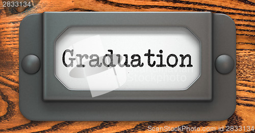 Image of Graduation - Concept on Label Holder.