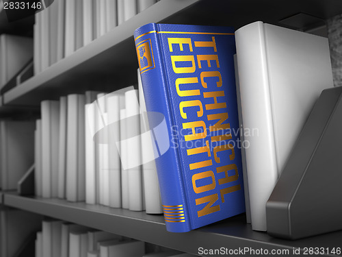 Image of Technical Education - Title of Book. Educational Concept.