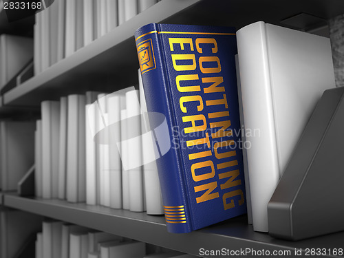 Image of Continuing Education - Title of Book. Educational Concept.