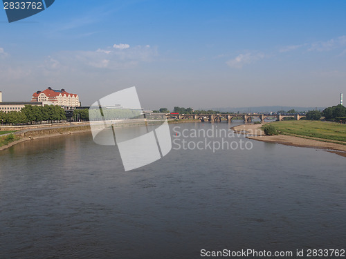 Image of Elbe river in Dresden