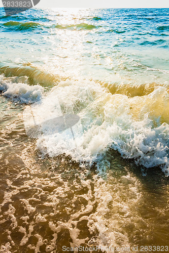 Image of Sand Beach And Wave