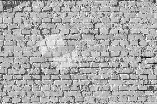 Image of White Brick Wall Pattern