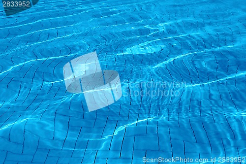 Image of Pool blue water background