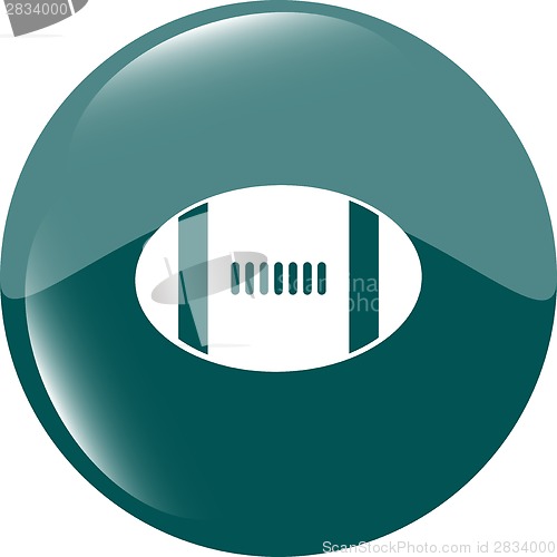 Image of Football ball icon web button