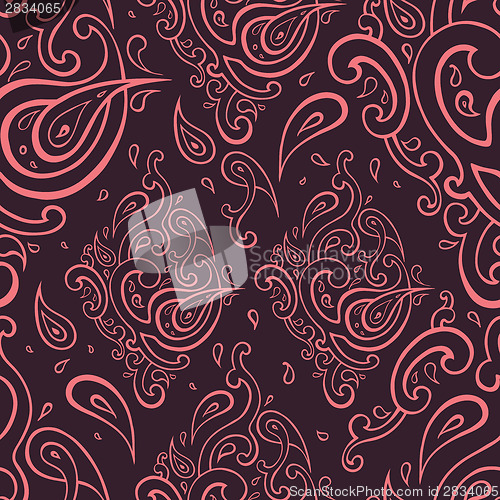 Image of Seamless Paisley background.