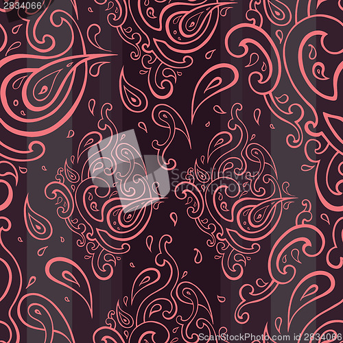 Image of Seamless Paisley background.