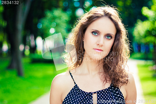 Image of Beautiful caucasian girl portrait
