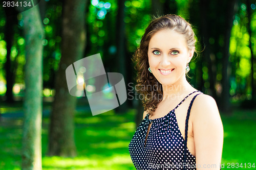 Image of Beautiful caucasian girl portrait