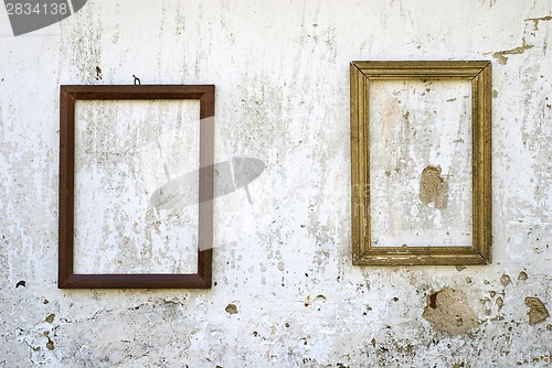 Image of two wooden frames