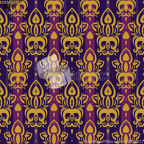 Image of Seamless wallpaper pattern.