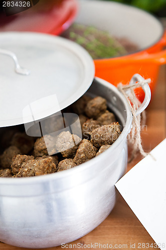 Image of Meatballs in pot