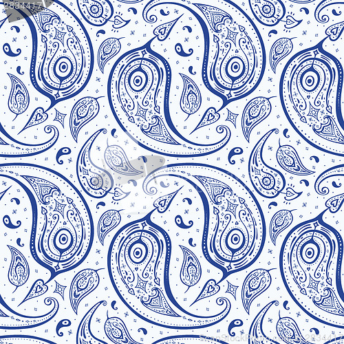 Image of Seamless Paisley background.