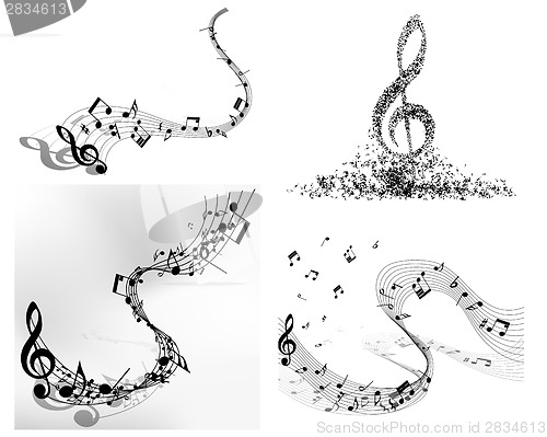 Image of Musical note staff 