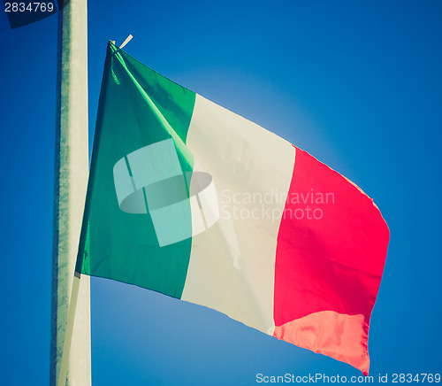 Image of Retro look Italian flag