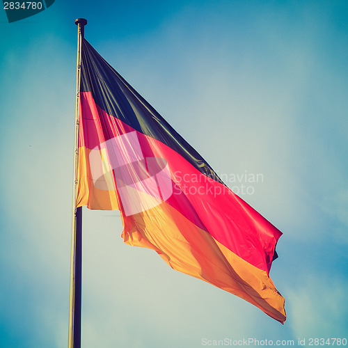 Image of Retro look German flag