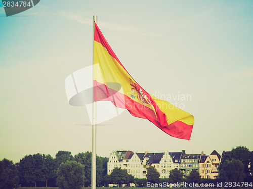 Image of Retro look Flag of Spain