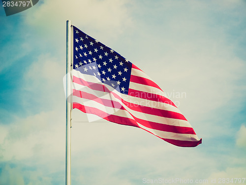 Image of Retro look USA flag