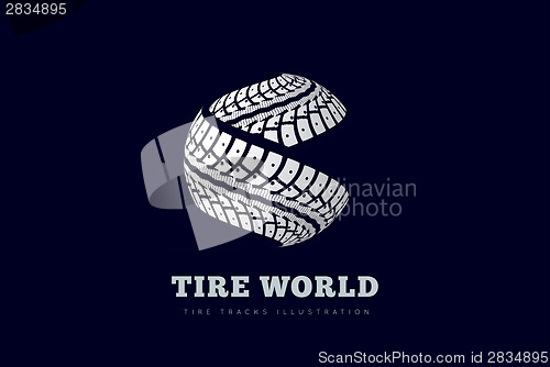 Image of Tire tracks sign