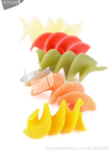 Image of Colorful Rotini Pasta