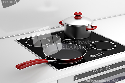 Image of Frying pan and cooking pot