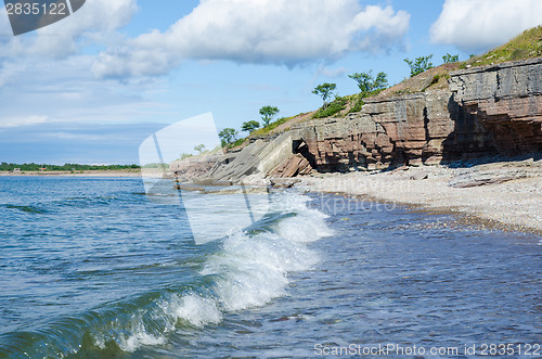 Image of Cliffs has fallen down by the coast