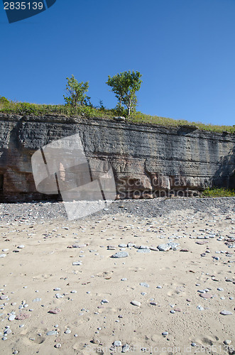 Image of Limestone cliffs at the beach