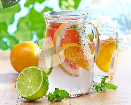 Image of cold citrus fruit drink