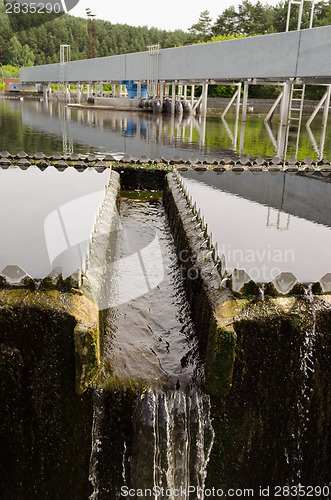 Image of sewage treatment sedimentation. Drinkable water 