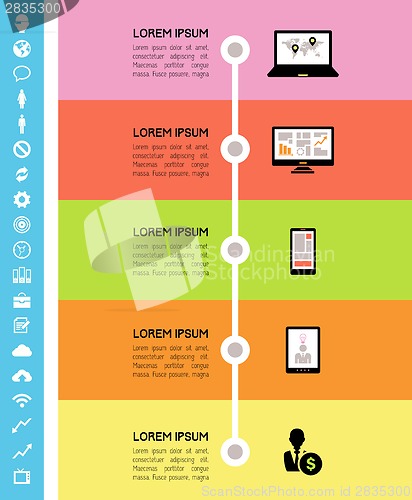 Image of IT Industry Infographic Elements