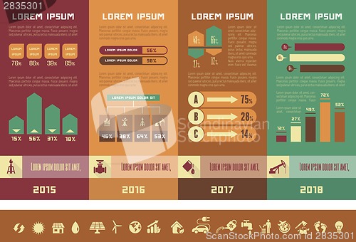 Image of Oil Industry Infographic Template