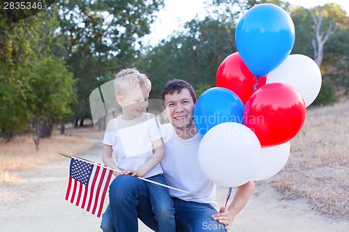 Image of family celebrating 4th of July