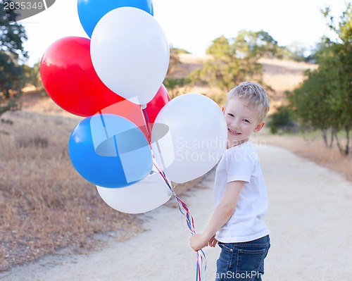 Image of boy celebrating 4th of July