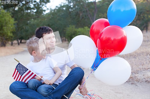 Image of family celebrating 4th of July