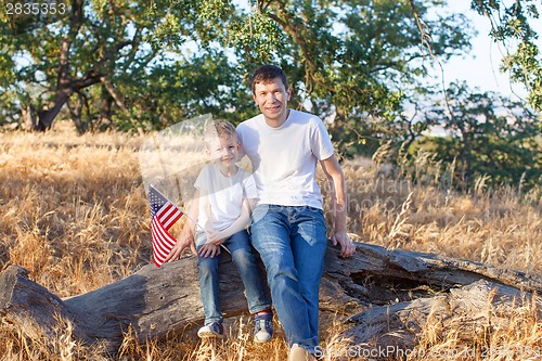 Image of family celebrating 4th of July