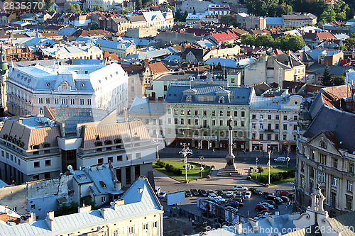 Image of view to the house-tops in Lvov city