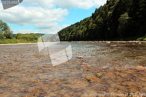 Image of beautiful speed mountainous river