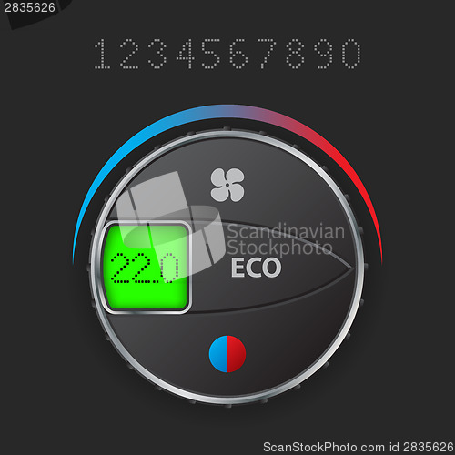 Image of AC control with editable lcd