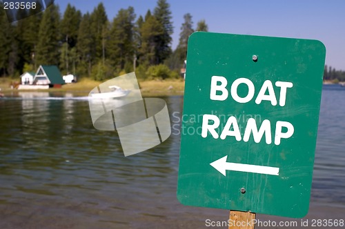 Image of Boat dock sign